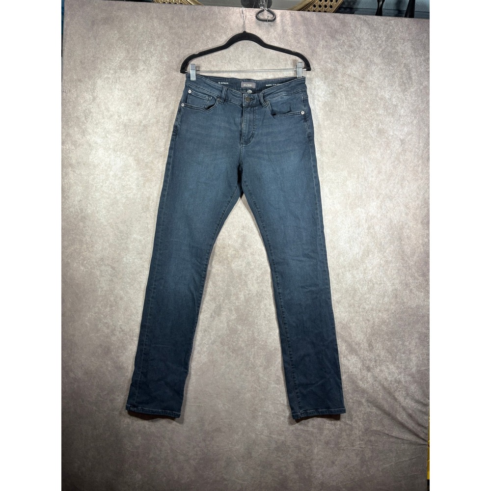 DL1961 Jeans Mens 31 Blue Russell Slim Straight DL Ultimate Denim Stretch Casual